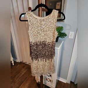 NWT Raga Sequin Gold Ombre Dress